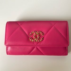 Pink Chanel Flap Wallet